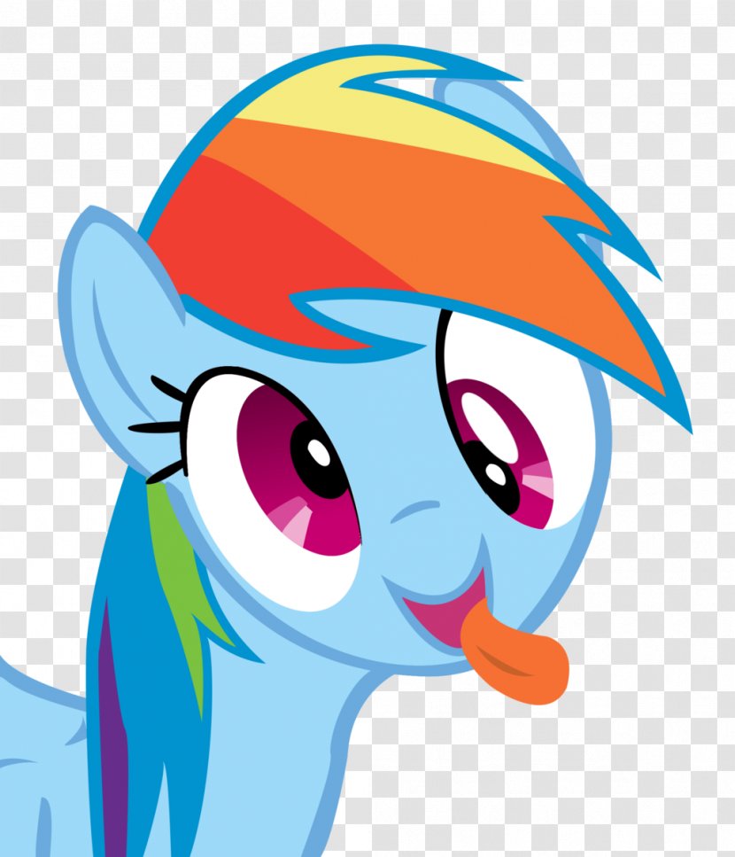 Eye Horse Rainbow Dash Clip Art - Cartoon - Tongue Vector Transparent PNG