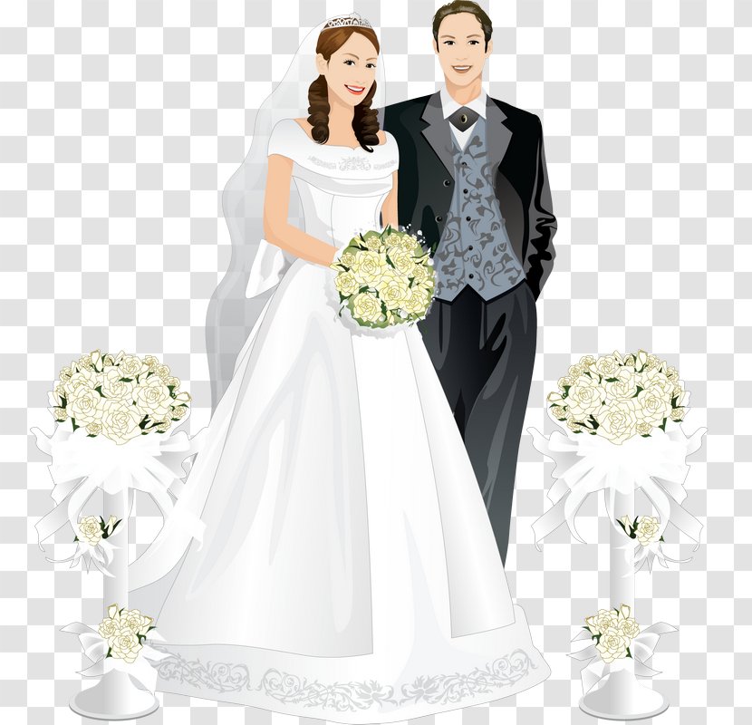 Wedding Invitation Bridegroom - Dress - Bride Transparent PNG