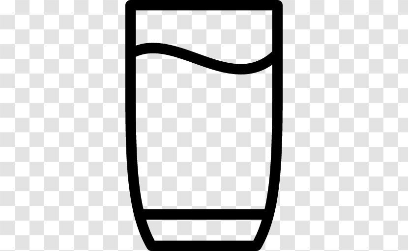 Water Glass Cup - Black Transparent PNG
