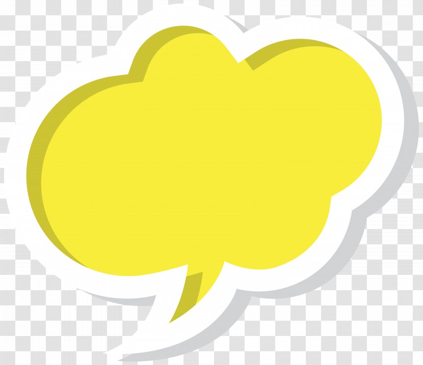 Speech Balloon Clip Art - Computer Network - Bubble Cloud Yellow Image Transparent PNG