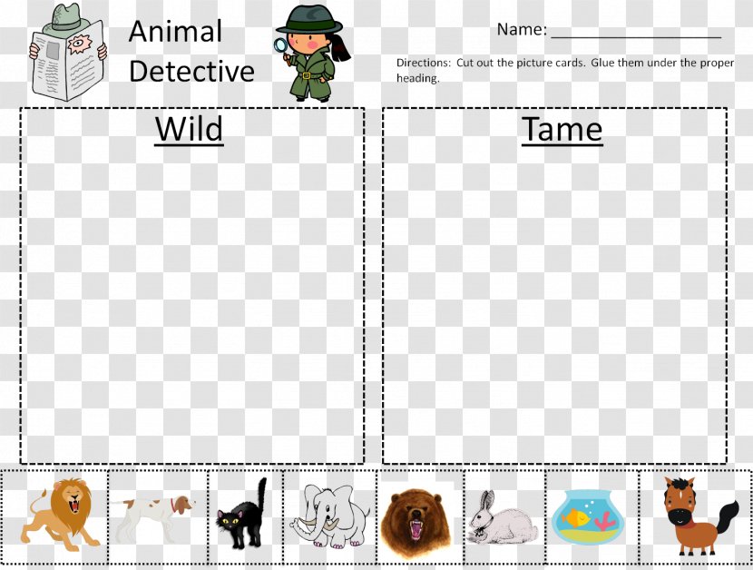 Tame Animal Pet Wildlife Pre-school Kindergarten - Material - Preschool Thanksgiving Writing Ideas Transparent PNG