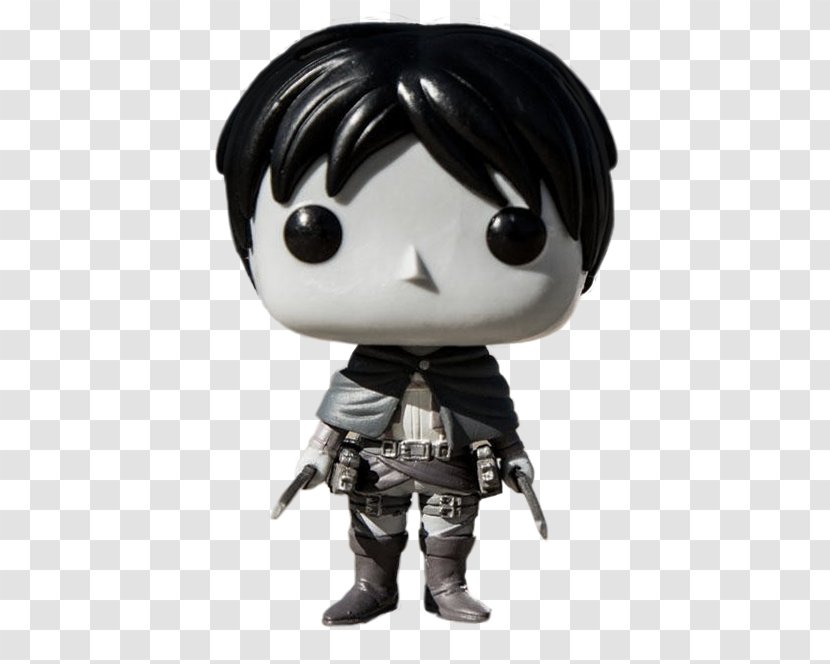 Eren Yeager Funko Action & Toy Figures Attack On Titan Jaeger Pop! Vinyl Figure Black White - Fictional Character - Us 2 Dollar Bills Rare Transparent PNG