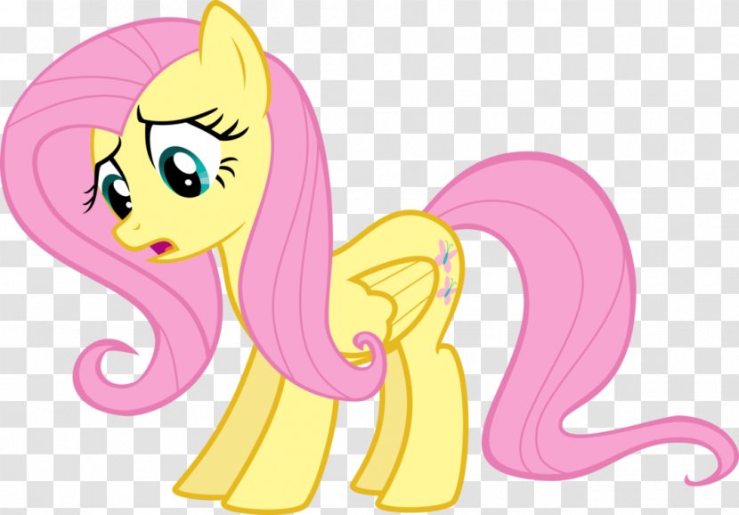 Fluttershy Pony Rarity Rainbow Dash Pinkie Pie - Cartoon - Scary Transparent PNG