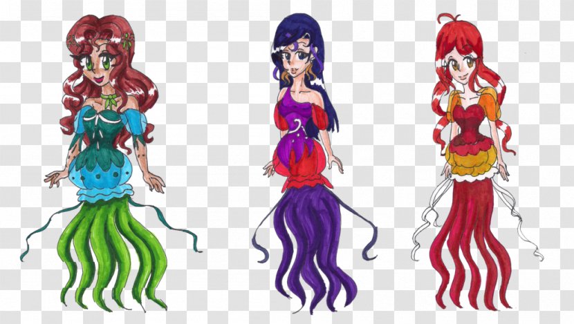 Hair Coloring Homo Sapiens Muscle - Fashion Design - Mermaid Set Transparent PNG