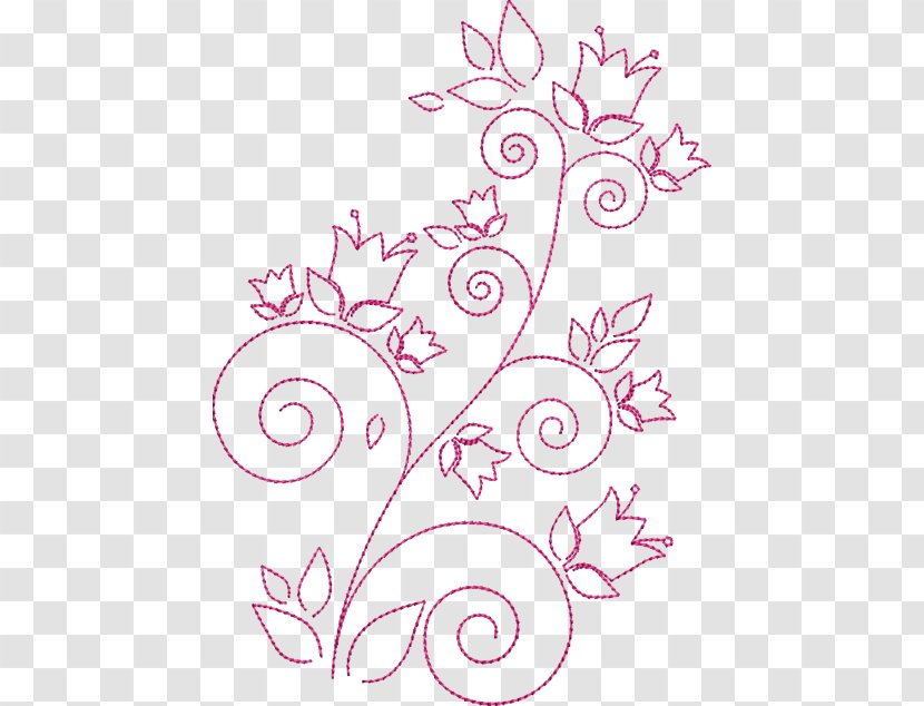 Machine Embroidery Floral Design Craft Pattern - Blume - Lumen Transparent PNG