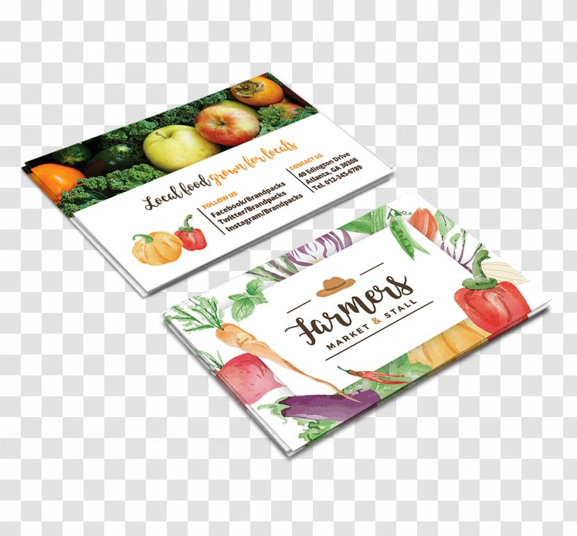 Business Cards Farmer Visiting Card - Trifold Food Menu Cocktail Transparent PNG