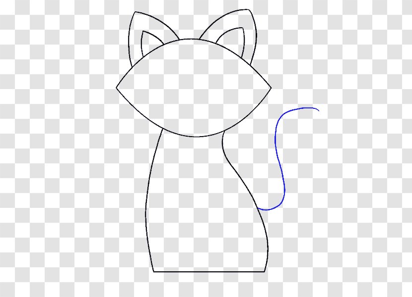 Cat Drawing Coloring Book Como Dibujar Line Art - Flower - The Cat's Paw Transparent PNG