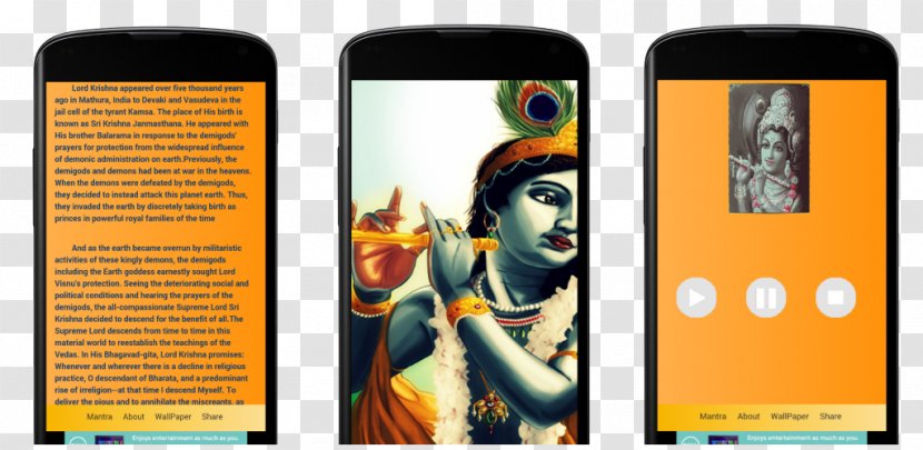Smartphone Radha Krishna IPhone - Mobile Phone Transparent PNG