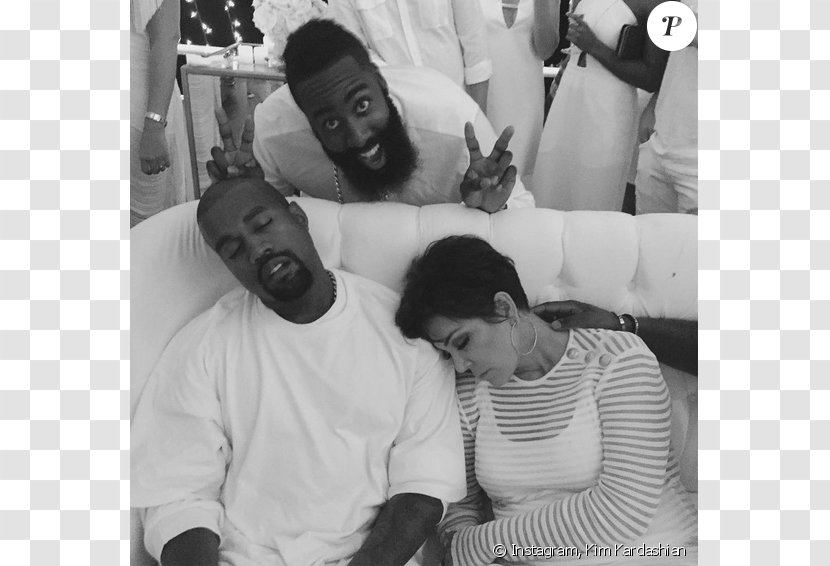 Houston Rockets Celebrity Party Yeezus Kim Kardashian - Kris Jenner Transparent PNG