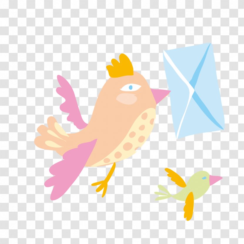 Bird Download Icon - Beak - Hand-painted Messenger Transparent PNG