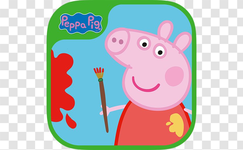 Peppa Pig: Paintbox Holiday Connect The Dots For Kids - Aptoide - Free Educational Game Learn To Color Pink PigPeppa Transparent PNG