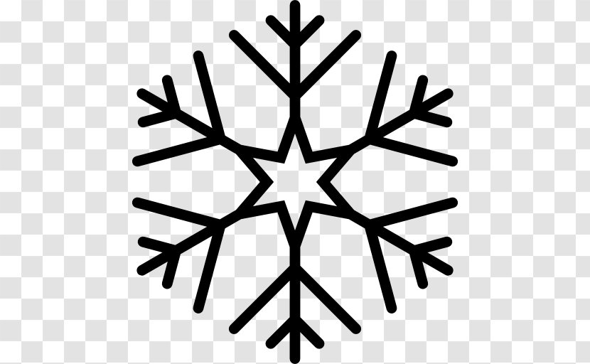 Snowflake Line Shape - Hexagon Transparent PNG