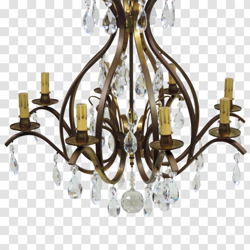 Chandelier Lighting Crystal Furniture - Brass - European Chandeliers Transparent PNG