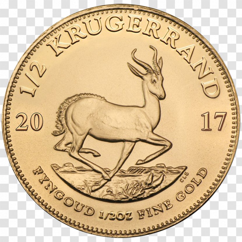 Krugerrand Bullion Coin Gold - South African Rand - Coins Transparent PNG