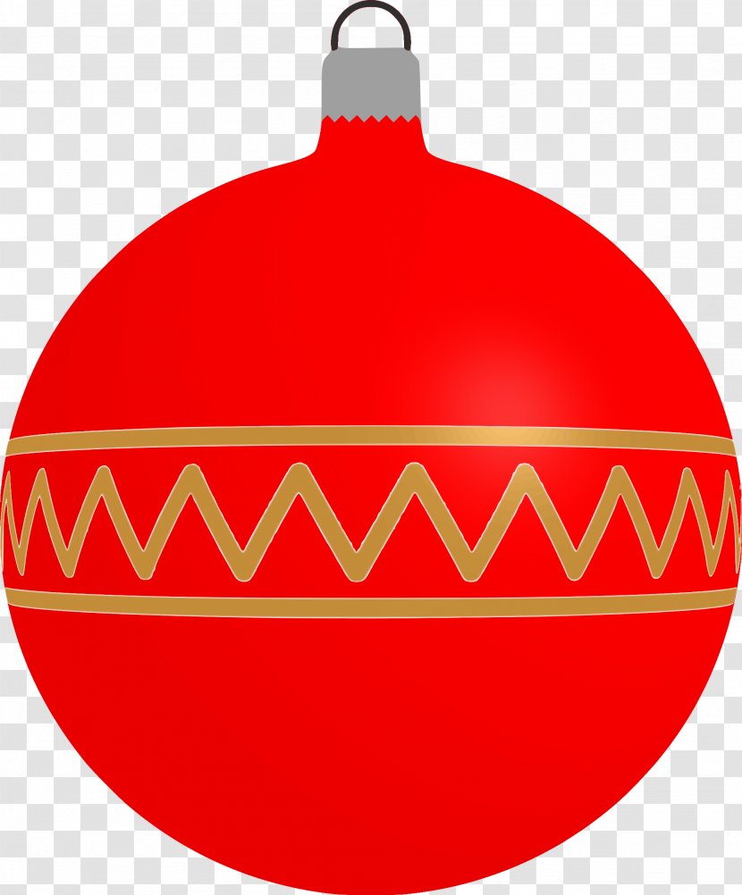 Bombka Christmas Ornament Clip Art - Red Transparent PNG