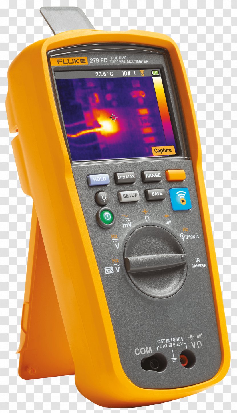 Fluke Corporation Digital Multimeter True RMS Converter Thermography - Liquidcrystal Display - Electrical Engineering Transparent PNG