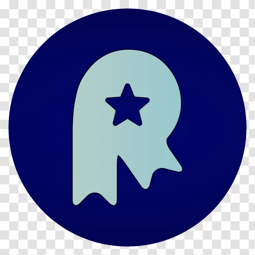 Cobalt Blue Electric Circle Symbol Crescent - Logo Transparent PNG