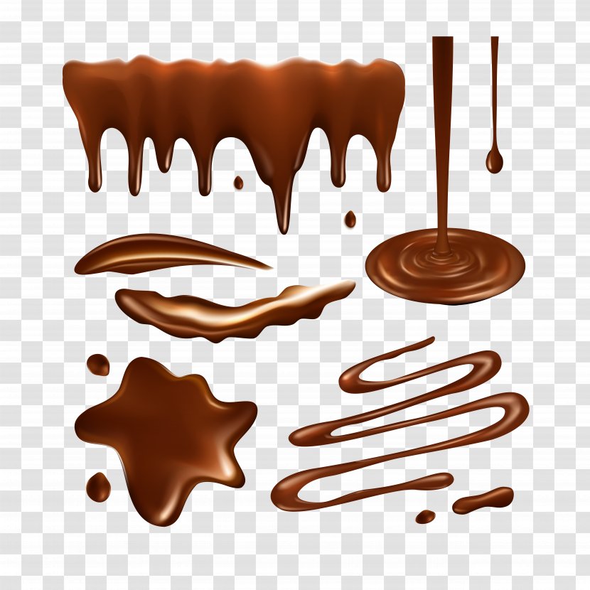 Milkshake Chocolate Truffle Bar Cupcake - Vector Splash Of Transparent PNG
