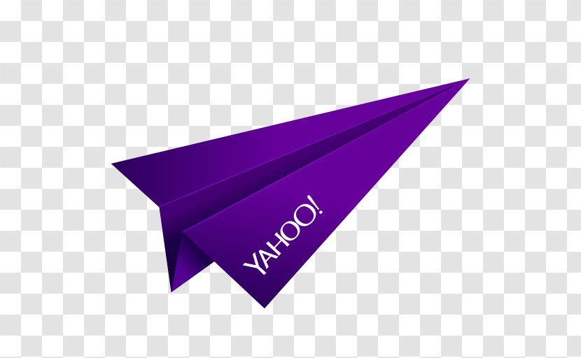 Yahoo! Search Airplane Paper Plane - Violet - Origami Transparent PNG