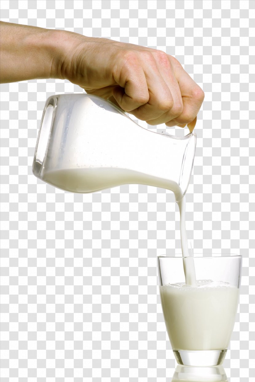 Raw Milk Breakfast Glass Cup - Pour The Down Transparent PNG
