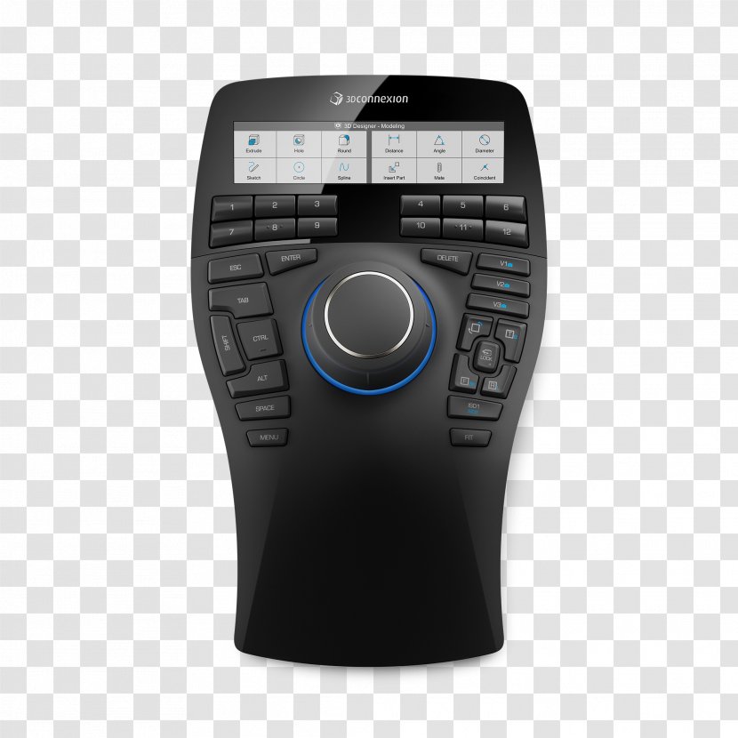 Computer Mouse 3Dconnexion Keyboard Input Devices USB - Device - Manipulators Transparent PNG