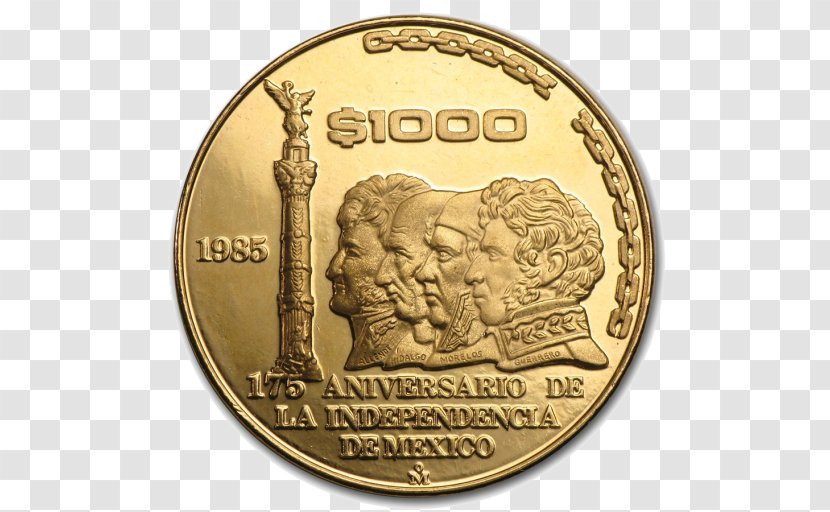 Krugerrand Gold Coin Britannia - Mexico Independence Transparent PNG