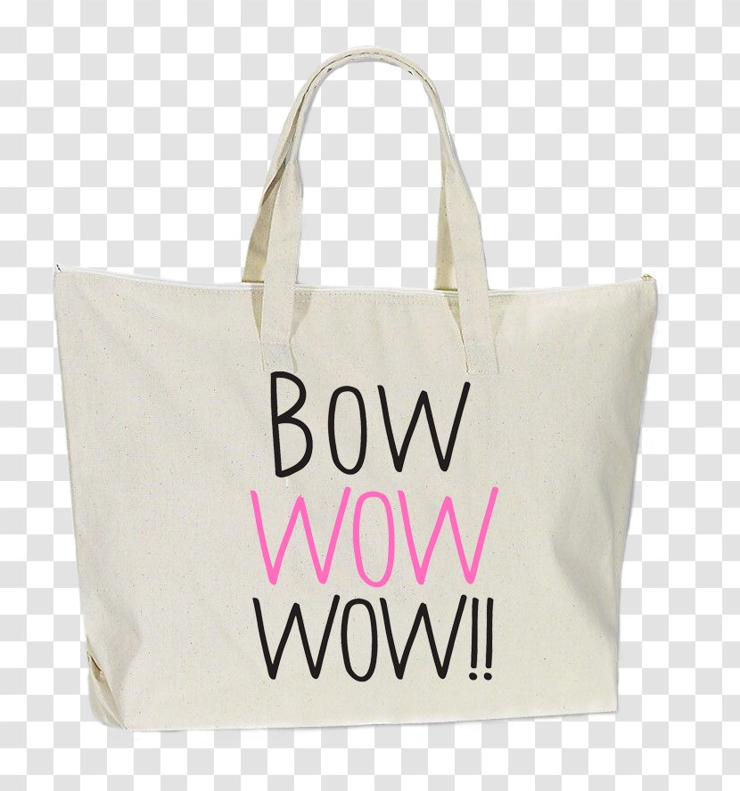 Tote Bag Canvas Bow Wow Denim Handbag - Dog Transparent PNG