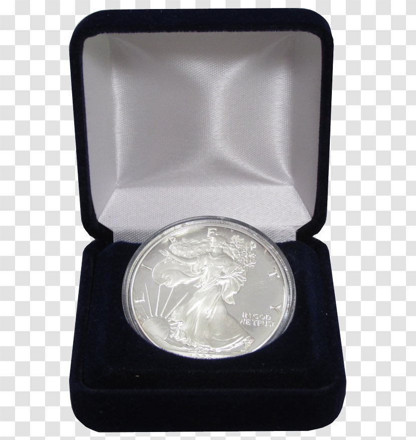 Silver Coin - Velvet Box Transparent PNG
