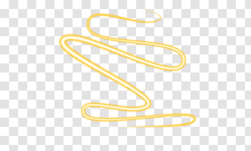 Product Design Line Font - Yellow - Light Spiral Transparent PNG