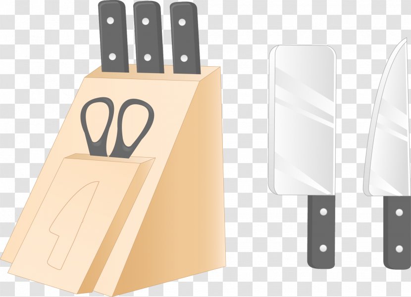 Kitchen Knife Tool Utensil - Brand - 3D Vector Knives Transparent PNG