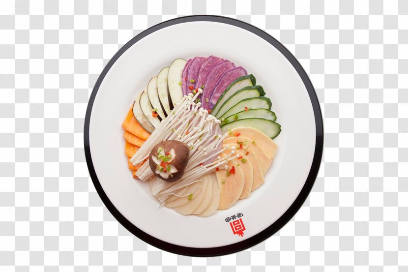 Eggplant Vegetable - Food - Slices On The Plate Transparent PNG