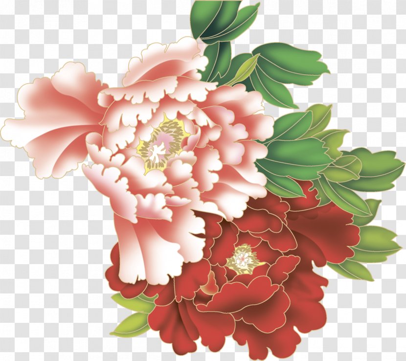 Moutan Peony Flower Paeonia Lactiflora - Painting Transparent PNG