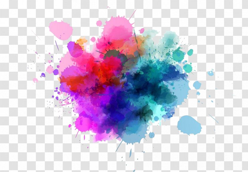 Watercolor Painting Download Ink - Flower - Color Jet Watermark Transparent PNG