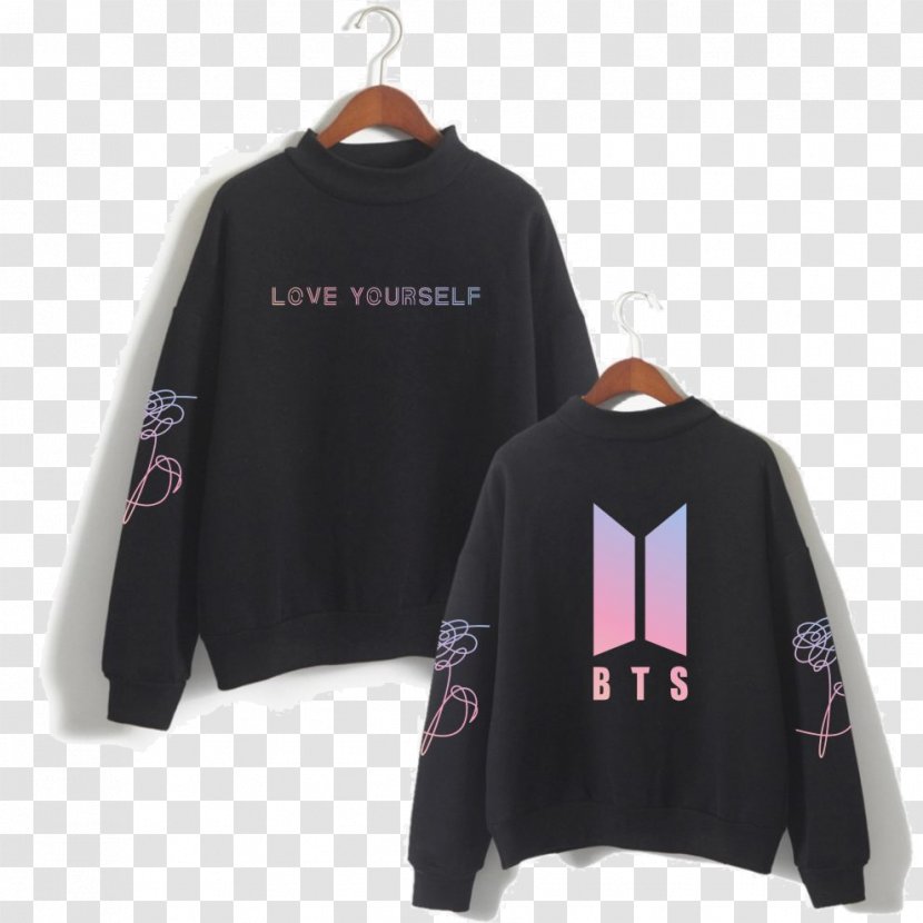 Hoodie Love Yourself: Her Sweater BTS Bluza - Clothing - Jacket Transparent PNG