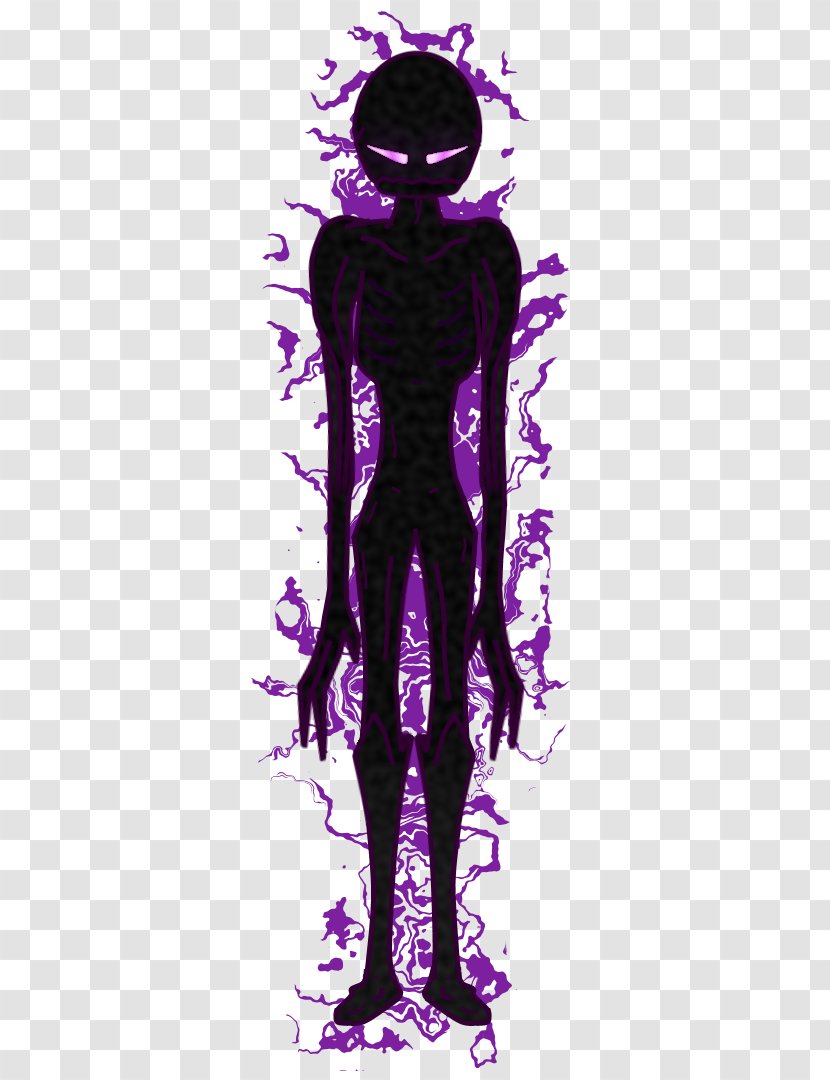 Minecraft Enderman Illustration Clip Art Human - Costume Design Transparent PNG