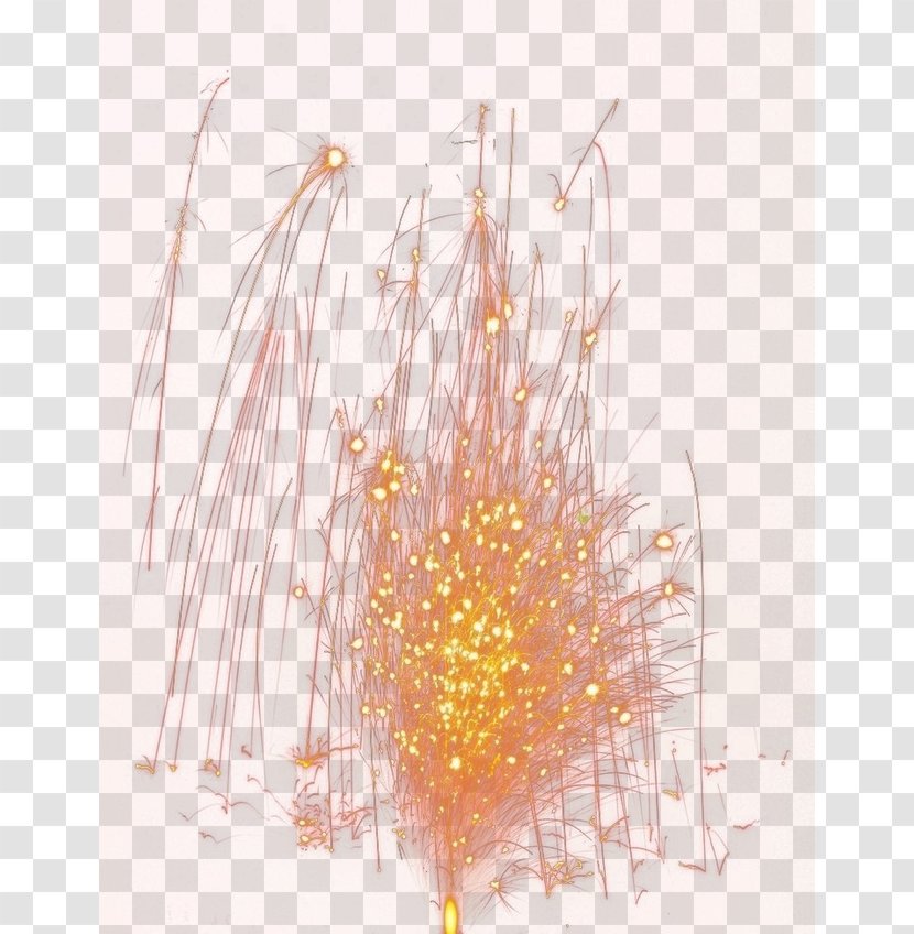 Petal Pattern - Peach - Fireworks Transparent PNG