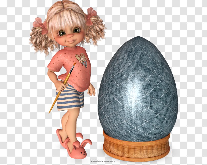 Easter Egg Christmas Doll Child - Figurine Transparent PNG