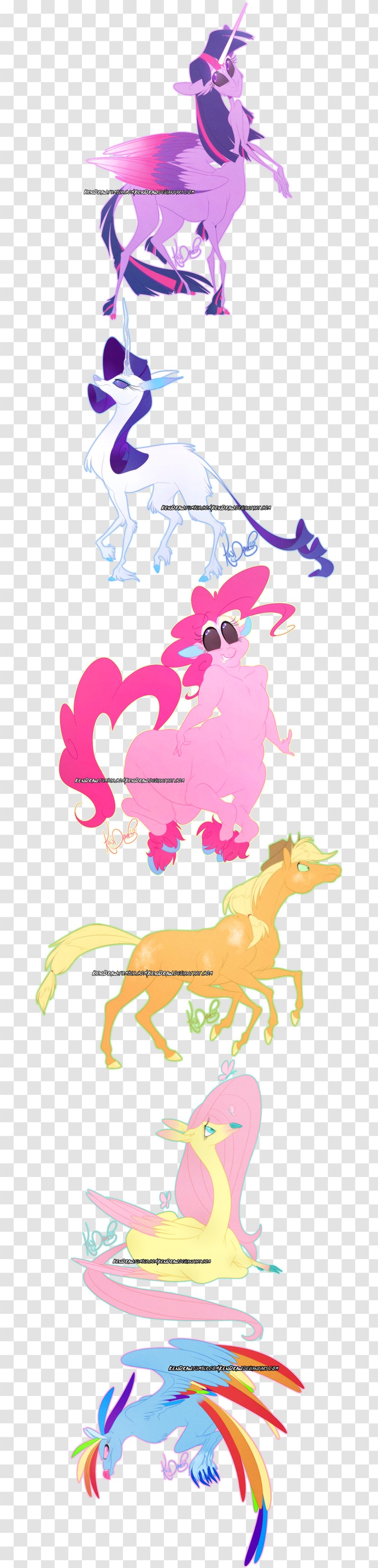 Twilight Sparkle Applejack Pinkie Pie Rarity Rainbow Dash - Pony - Centaur Transparent PNG