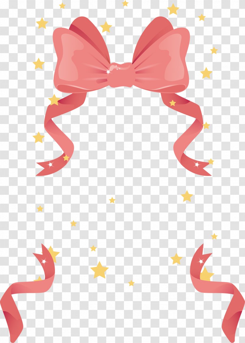 Shoelace Knot Pink Ribbon - Paper - Bowknot Transparent PNG