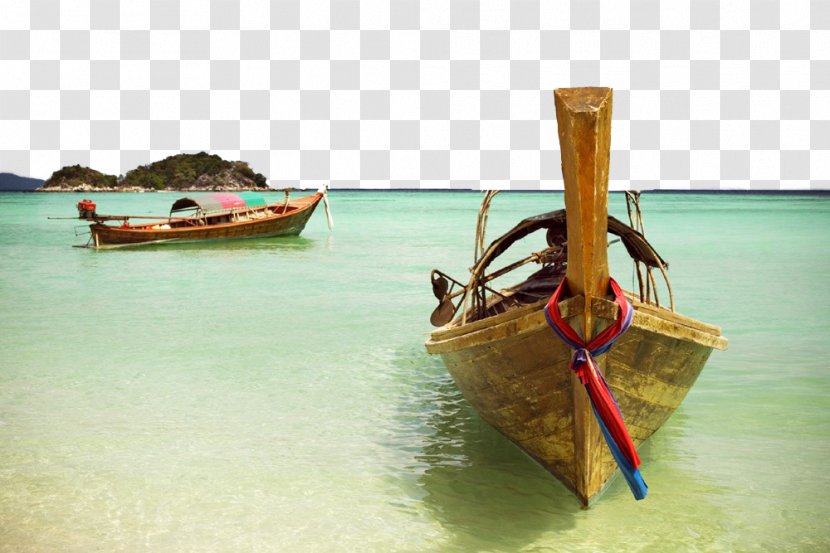 Ferry Watercraft - Motorboat - A Large Wooden Boat At The Seaside Transparent PNG