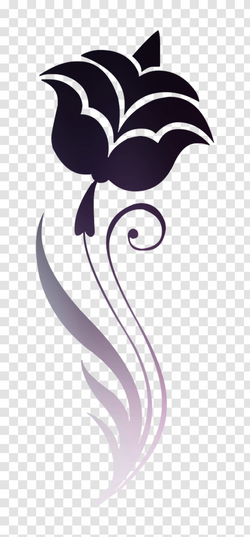Illustration Clip Art Flower Character Purple - Flowering Plant Transparent PNG