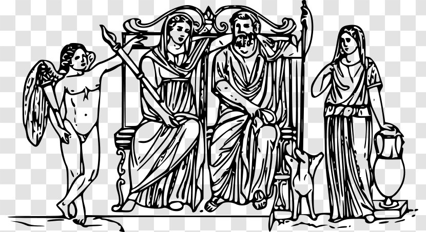 Hades Persephone Demeter Zeus Clip Art - King And Queen Transparent PNG