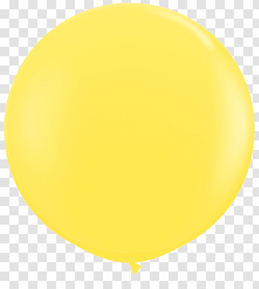 Qualatex Latex Balloon Giant Round Yellow Balloons - Party Transparent PNG