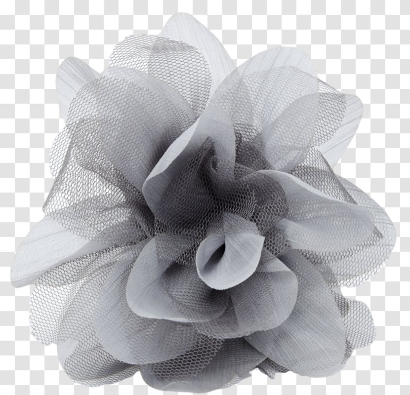 Petal Silver Flower Grey White - Fuchsia - Layered Transparent PNG