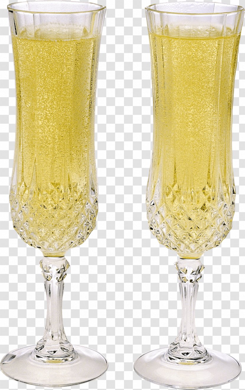 Wine Glass Champagne Cocktail - Beer - Image Transparent PNG