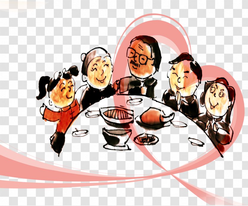 Reunion Dinner Tangyuan - Food - Family Transparent PNG