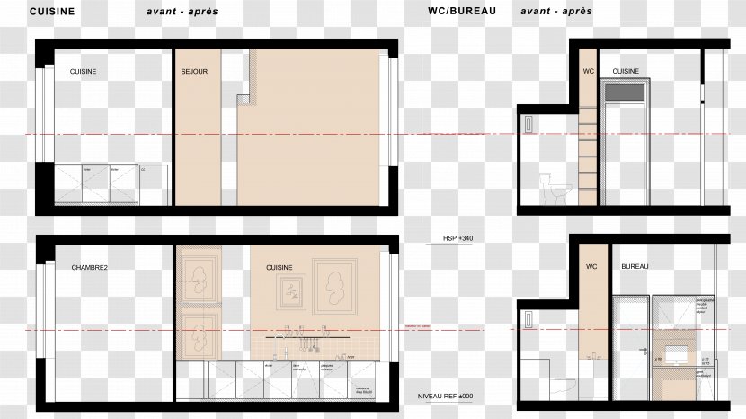 Craie Studio Architecture Floor Plan Apartment - Design Transparent PNG