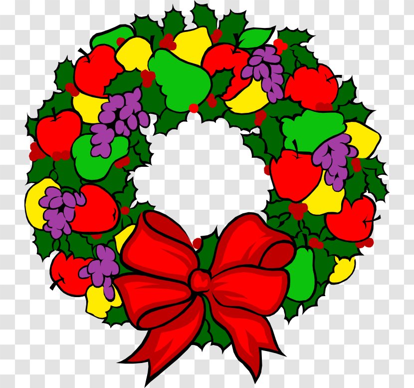 Wreath Christmas Flower Clip Art - Petal - Colorful Flowers Wreaths Transparent PNG