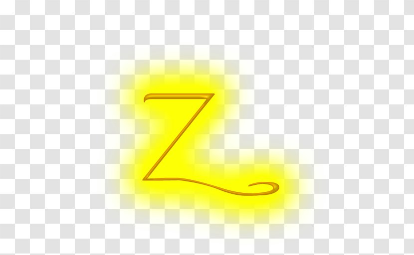 Number Letter Desktop Wallpaper - Yellow - NEON LETTER Transparent PNG