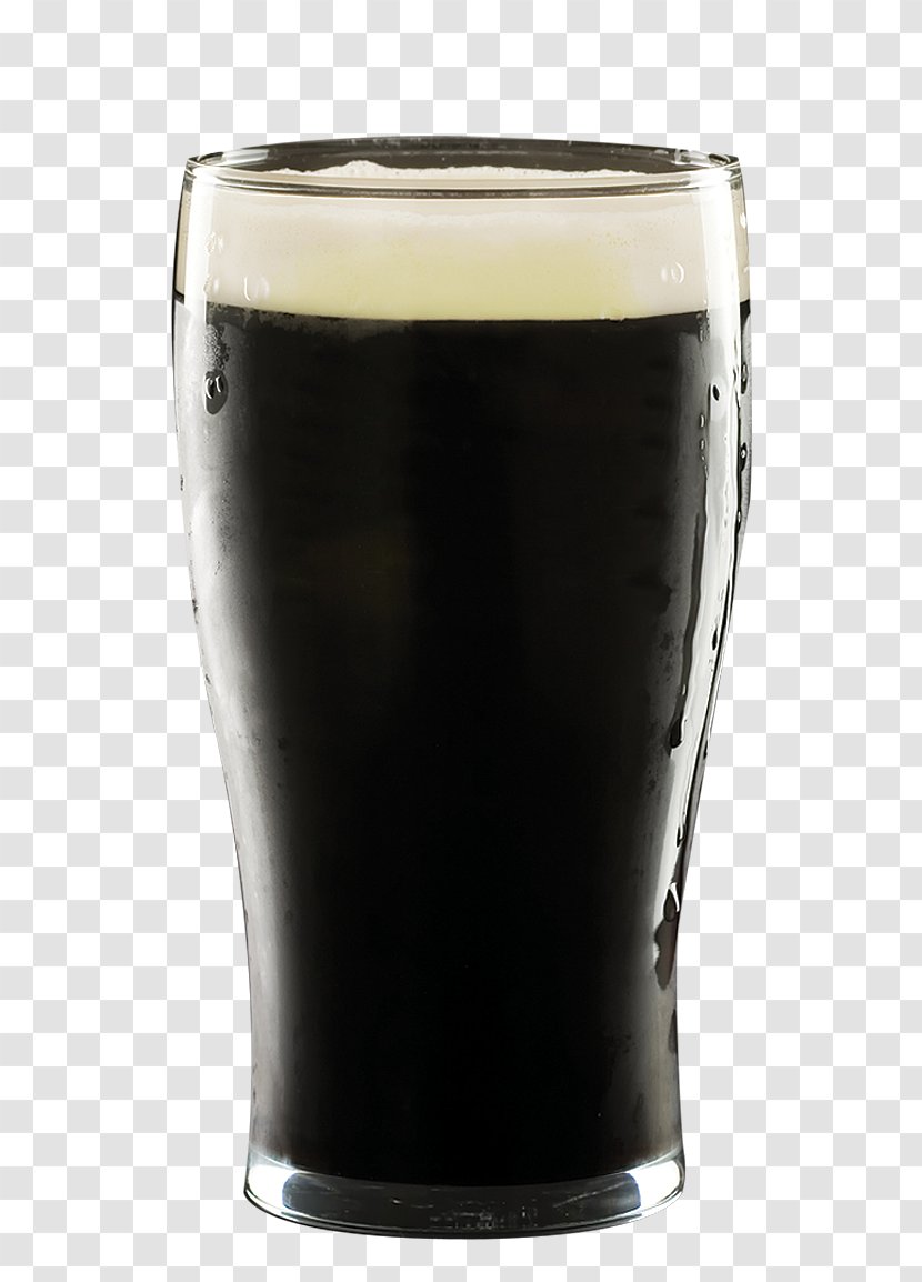 Beer Stout Schwarzbier Pint Glass - Black Decoration Pattern Transparent PNG